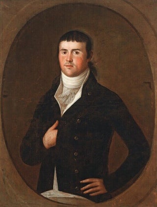 Item #118 A New England Sea Captain or Merchant, circa 1798. JOSE FRANCISCO XAVIER DE SALAZAR Y....