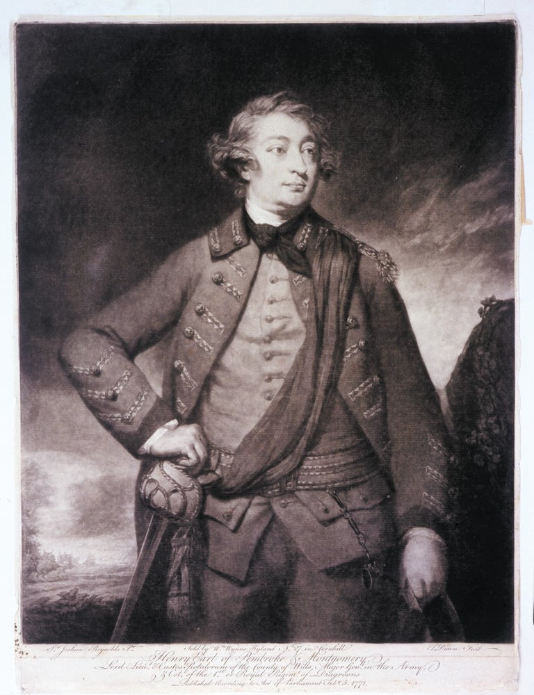 Item #123 Henry, Earl of Pembroke & Montgomery. THOMAS DIXON after SIR JOSHUA REYNOLDS.