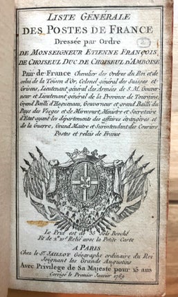 Liste Générale des Postes de France: