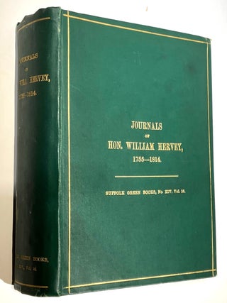 JOURNALS OF THE HON. WILLIAM HERVEY IN NORTH AMERICA...from 1755 to 1814.